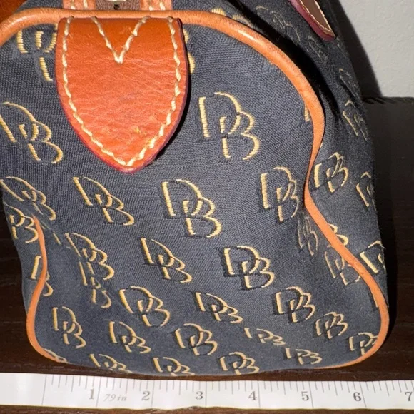 Dooney & Bourke Black and Tan Satchel - Picture 5 of 13
